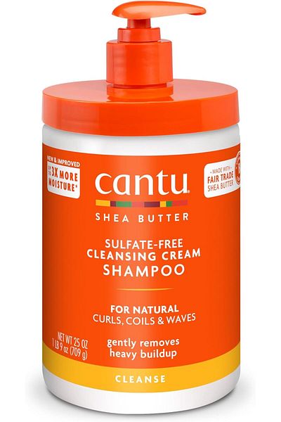 Cantu شامبو كريمي منظف بزبدة الشيا للشعر الطبيعي، 710 مل