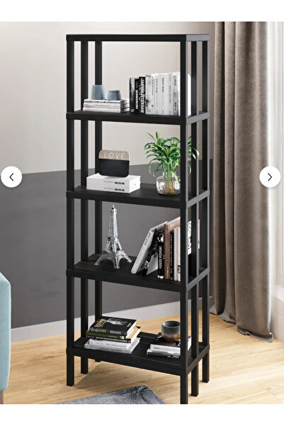 SevenHouse NORVEÇ 5 Katlı Plastik Kitaplık, Saksılık, Banyo Rafı, Mutfak Rafı,Organizer