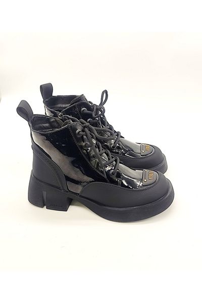 Of&Off Women's Imported Patent Leather Boots