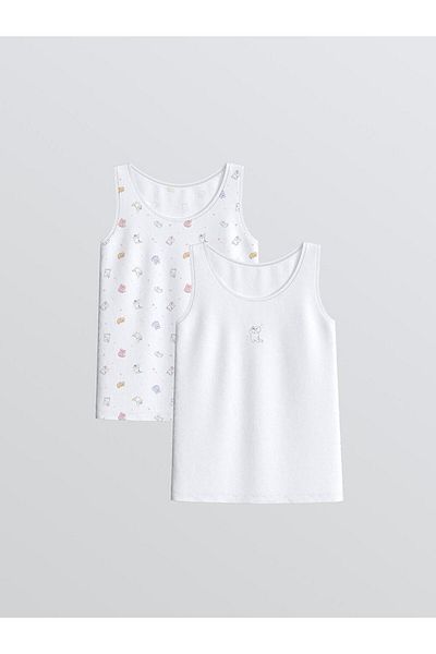 LC Waikiki Crew Neck Girls' Singlet 2-Piece (W5)