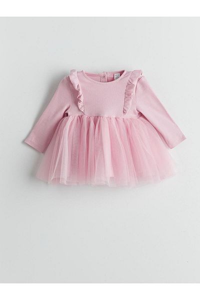 LC Waikiki Crew Neck Tutu Baby Girl Dress (W5)