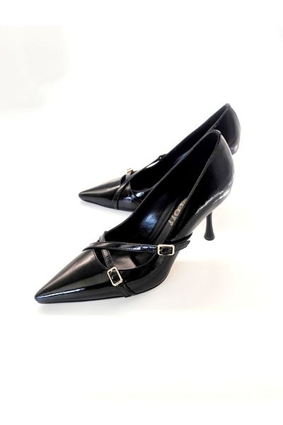 Of&Off Women's Patent Leather Heeled Shoes