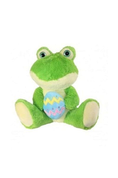 OEM Jucărie de pluș, Broască cu ou, Verde, 70 cm
