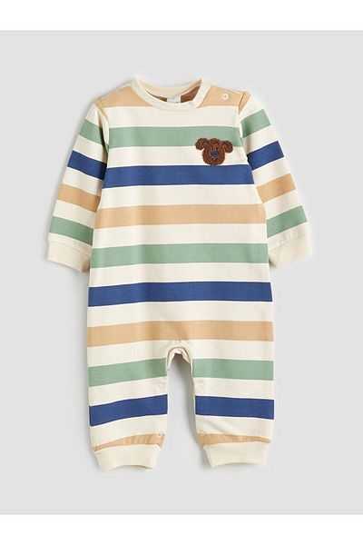 LC Waikiki Crew Neck Embroidered Baby Boy Jumpsuit (W5)