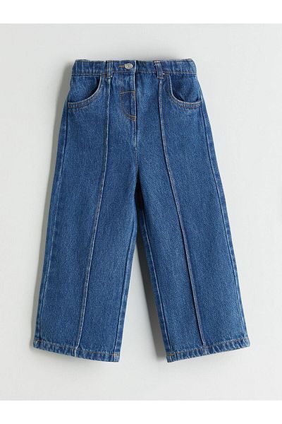 LC Waikiki Pantaloni de jeans pentru fete cu talie reglabilă (W5)