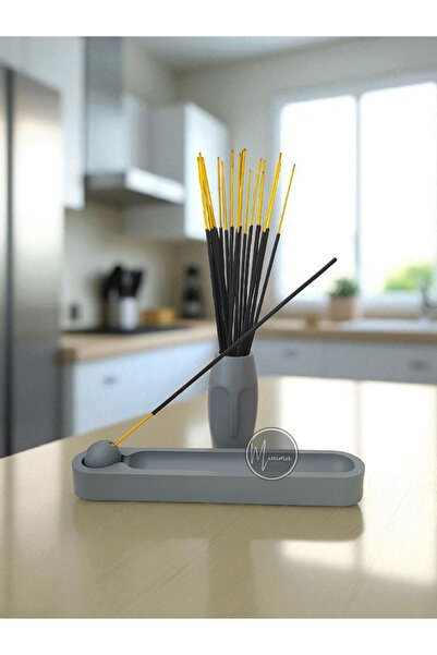 Minima Art Studio Calme Visage StoneFace – Yüz Figürlü 2’li Tütsülük & Tütsü ...