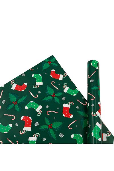 reprodesign 70X100 Christmas Themed Gift Wrapping Paper - Pack of 2 - M18