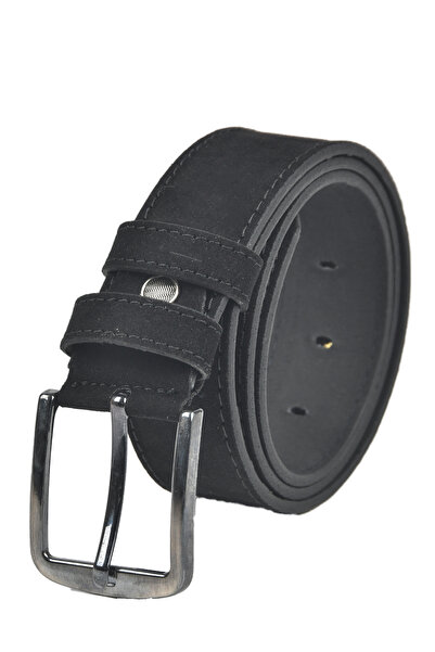 DeepSEA Ανδρική μαύρη 4 cm πλάτος σουέτ ζώνη τεχνητή σουέτ αθλητική ζώνη 2402643