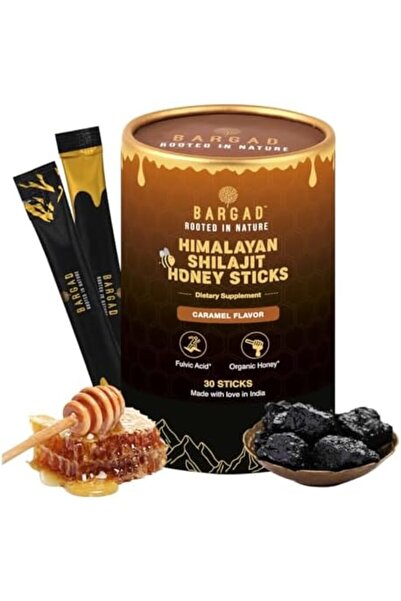 Bargad أعواد شيلاجيت الهيمالايا النقية مع العسل العضوي والكراميل (30 قطعة)