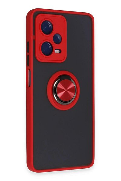 NewFace Xiaomi Redmi Note 12 Pro 5g Case Montreal Ring Silicone Cover - Red Svlrs