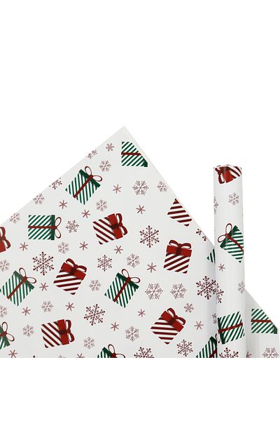 reprodesign 70X100 Christmas Themed Gift Wrapping Paper - Pack of 2 - M15