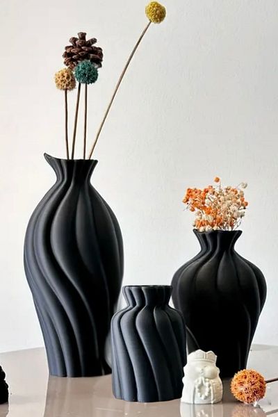 Minima Art Studio مزهرية بوهيمية على الطراز الشمالي من Pinterest Pampas Vazosu ديكور إكسسوارات غرفة المعيشة لتزيين الطاولة