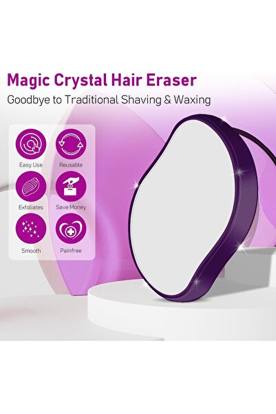 Generic Crystal Hair Eraser for Women and Men, Reusable Magic Hair Removal Tool