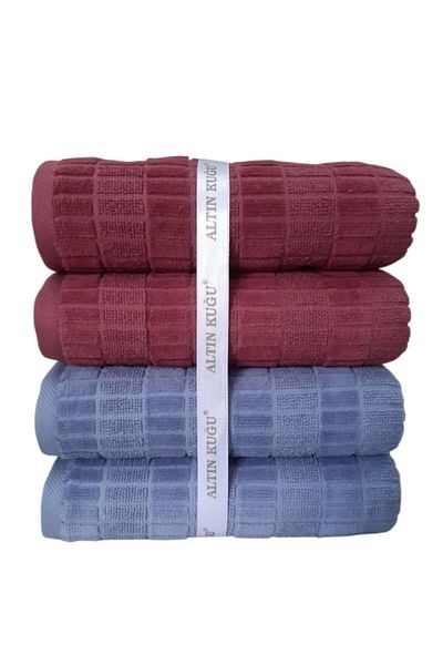Özdilek Land Towel 4 Pieces - Pink Indigo