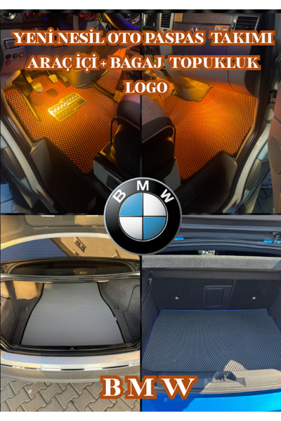 FlexMatt Bmw E90 (2008 2014) Yeni Nesil Eva Akıllı Oto Paspas Seti / KAHVE