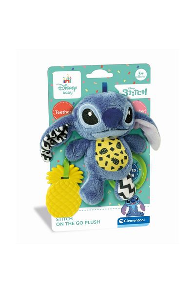 CLEMENTONI - Disney Stitch sensory toy with rattles for sensory development