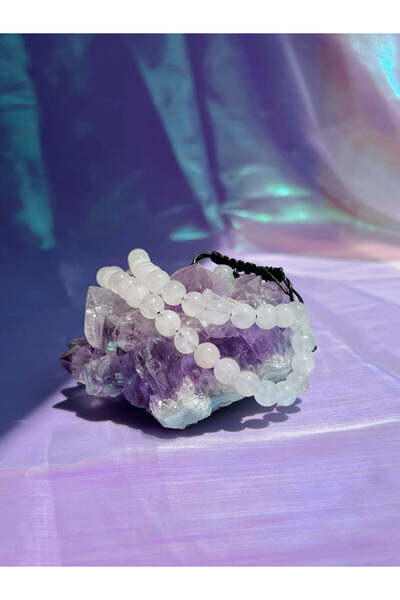 ttasdevri Pink Quartz Natural Stone Women's and Men's Bracelet