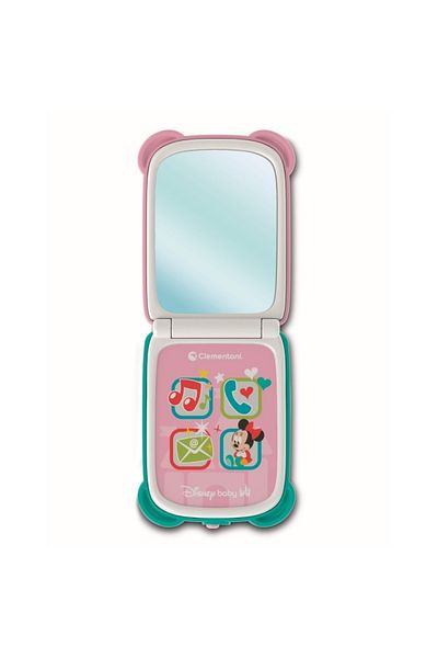 CLEMENTONI - Minnie Mouse flip phone that develops fine motor skills and tactile sense