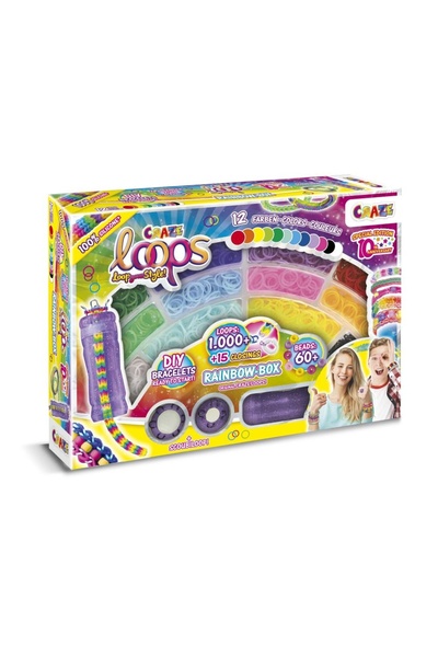 CRAZE - Set de creatie cu 1000 de elastice pentru confectionare bijuterii