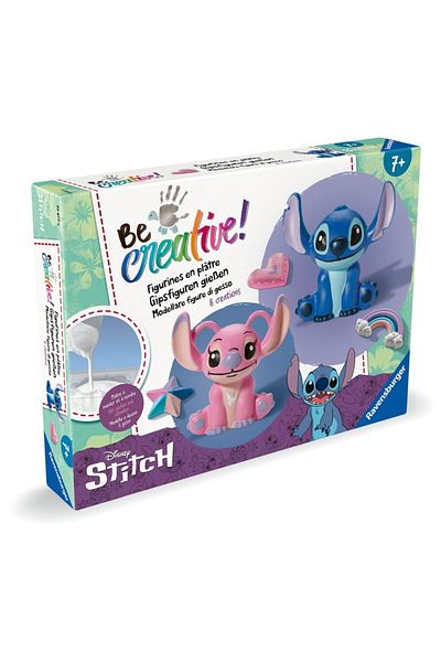 RAVENSBURGER - Be Creative Set Maxi De Creatie Figurine Stitch Din Ipsos Include 8 Creatii