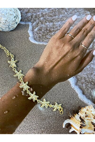 Tılsım Bijuteri Tılséa collection Altın Kaplama Döküm Tasarım Deniz Yıldızı Bileklik