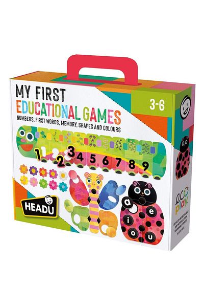 Headu - Ecoplay My First Educational Game Memorizes Shapes, Colors, Numbers and Vowels