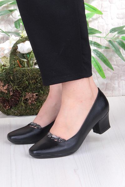fort 168689 Nur Stone Detailed Low Heeled Women's Shoes