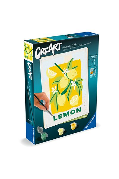 RAVENSBURGER - Creart Painting By Numbers For Adults Lemons