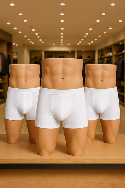Loule Men's Underwear Cotton & Lycra 3 Pieces Boxer Ll.Il00.Ke07.31