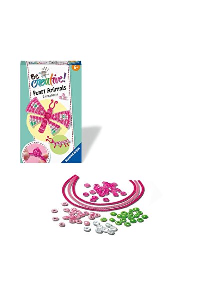RAVENSBURGER - Be Creative Set mini de creatie din perle fluture si larva