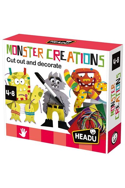 Headu - Monster Creation Set With Different Creative Techniques 4-8 Years