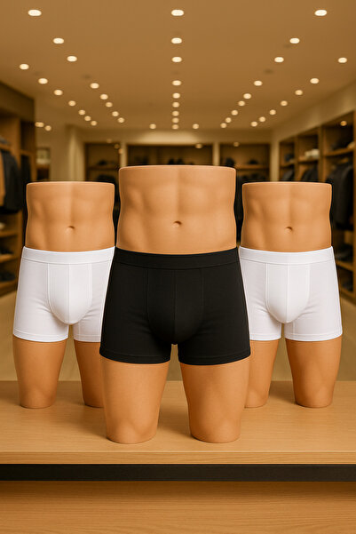 Loule Lenjerie de corp pentru bărbați Bumbac și Lycra 3 bucăți Boxer LL.IL00....