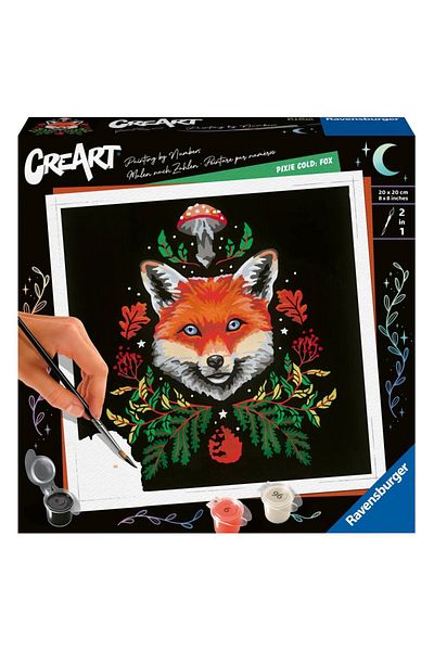 RAVENSBURGER - Creart Paint By Numbers For Adults Pixie Cold Fox Edition
