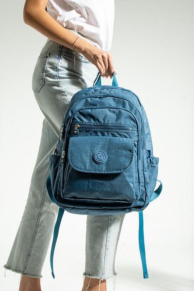 Baginn Unisex Σχολική τσάντα Αδιάβροχη Ελαφρύ ύφασμα κλίνκερ καθημερινό σακίδιο πλάτης 40*30 cm με πολλές τσέπες