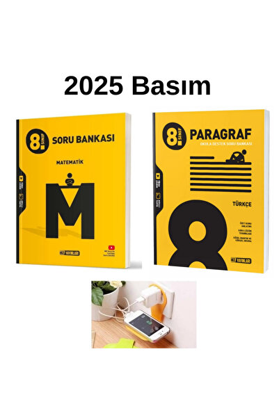 Limit Yayınları HIZ 8.SINIF MATEMATİK +PARAGRAF SORU BANKALARI SET 2025-2026 ...