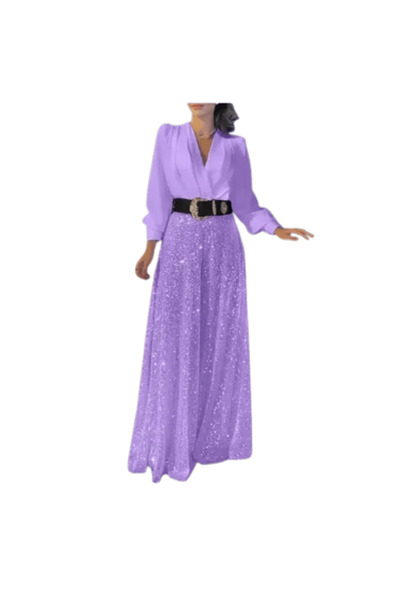 Gloryland Elegant jumpsuit, light purple, size L