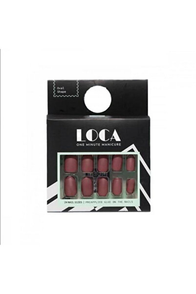 loça اظافر صناعية لصق ذاتي لون موف مطفي 9 من لوكا