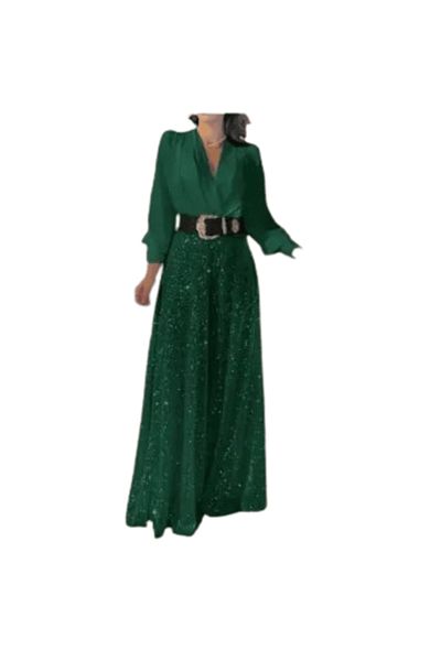 Gloryland Elegant jumpsuit, dark green, size L