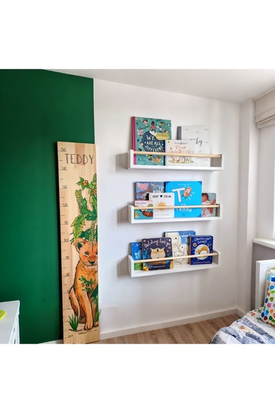 Sef moda 3’lü mdf’lam montessori raf&eğitici kitaplık beyaz