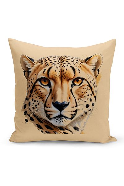 Bertille Home Classic Leopard Series Double Side Digital Printed 3-Piece Throw Pillow Cover Set (Leopard)
