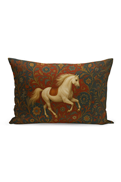 Bertille Home Classic Horse Series Double Sided Digital Printed Set of 3 Throw Pillow Covers (Horse)
