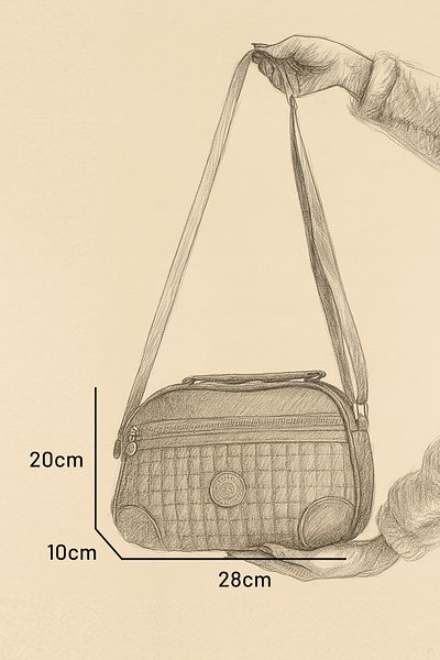 MILANOFOX Geantă de mână și umăr matlasată din țesătură Crinkle pentru femei – 4 compartimente, curea reglabilă, model căptușit