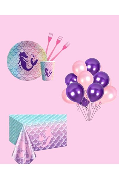 Evabrite مجموعة حفلات عيد ميلاد حورية البحر - زينة حفلات عيد ميلاد البنات لـ ...