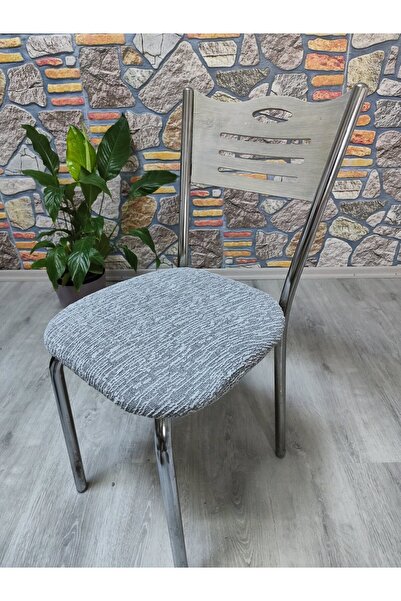 COVER TEKSTİL Demır Sandalye Kılıfı Örtüsü Oturma Yerı Jakar Kumaş