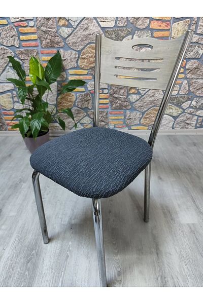 COVER TEKSTİL Κάλυμμα καρέκλας από σίδηρο Υφασμάτινο Ζακάρ Κάθισμα