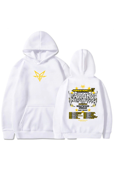 Tarzsokak White Unisex Popular Mons Tour Clothing Falling Inside the Reverse ...