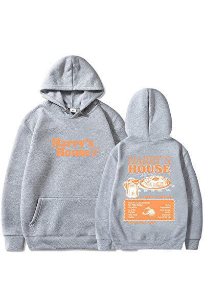 Tarzsokak Gri Unisex Harry's House Love on Tour Hoody Мъжки естетика ретро ма...