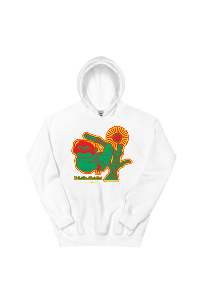 Tarzsokak Hanorac alb unisex cu imprimeu 13MOS PUFF Aminé AMINE 13 Ay Sunshine