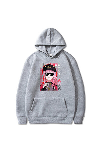 Tarzsokak هوديي Hololive VTuber Calliope Mori Merch باللون الرمادي للجنسين