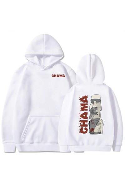 Tarzsokak Beyaz Unisex Одяг Alex Pereira Chama Друк Зимові худі з капюшоном Ч...